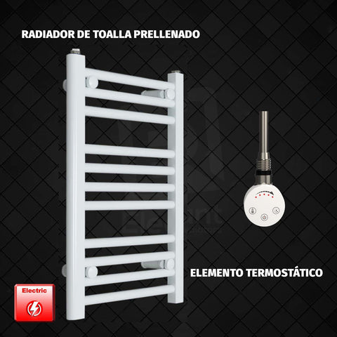 Radiador Toallero Eléctrico Blanco de 400 mm de Ancho