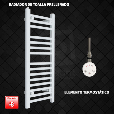 Radiador Toallero Eléctrico Blanco de 400 mm de Ancho