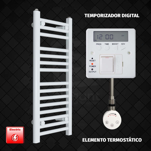 Radiador Toallero Eléctrico Blanco de 400 mm de Ancho