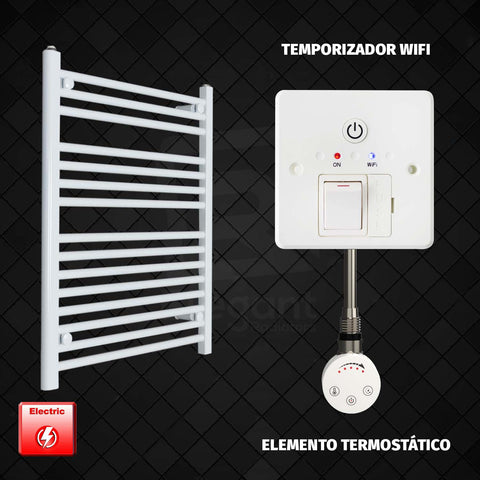 Radiador Toallero Eléctrico Blanco de 700 mm de Ancho