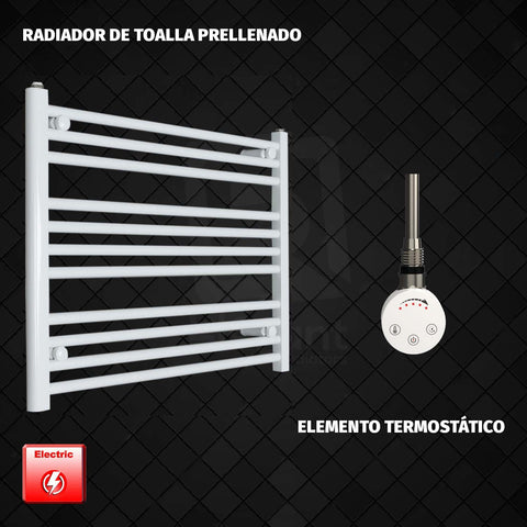 Radiador Toallero Eléctrico Blanco de 750 mm de Ancho