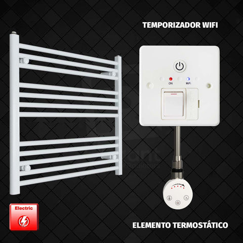 Radiador Toallero Eléctrico Blanco de 900 mm de Ancho