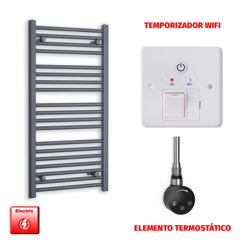 Radiador Toallero Eléctrico Anthracite 500mm Ancho - Precargado