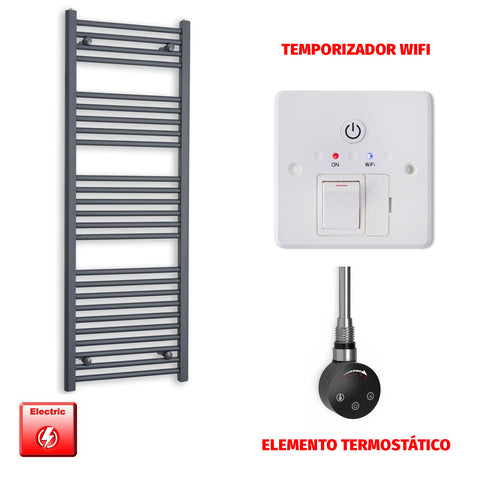 Radiador Toallero Eléctrico Anthracite 500mm Ancho - Precargado